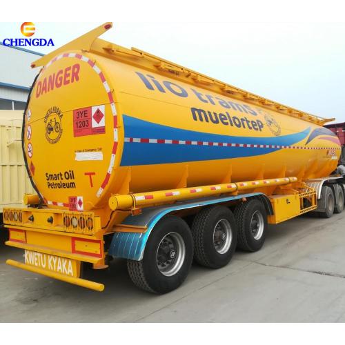 3 Compartment 6000L Stainless Fuel Tank Trailer