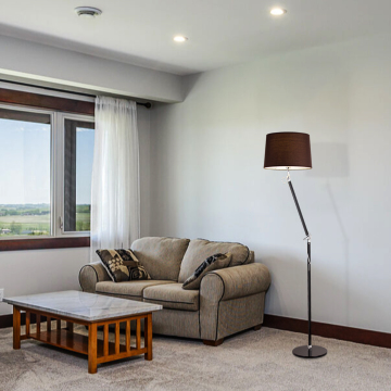 Retractable Up Down Adjustable Floor Lamp LED for Bedroom and Large Area Lighting
