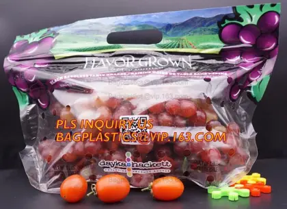 fresh cherries packaging bags with carrier handle, Pack Grape/cherry/Fresh Fruit packaging/Vegetable food Packaging Bag,