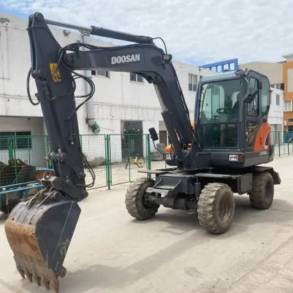 Affordable Used Doosan DX60W Wheel Excavator: A Mini Hydraulic Solution for Your Projects