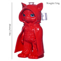 Tuyau d'eau en verre en argile en polymère, pétrissant à la main 3D mignon petit bong renard, narguilé en verre borosilicate, fumeurs accessoires