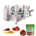 Single Spout Pouch Packaging Machine for Liquids: Oil, Water, Doypack Rotary Pouch Packing Machine