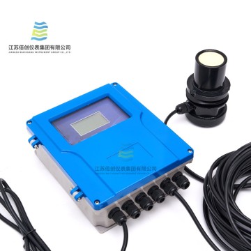 Cheap fixed wall mounted ultrasonic open channel flowmeter