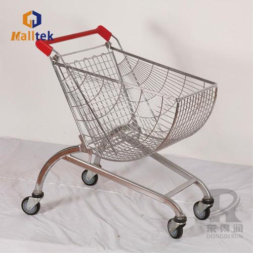 New Design Metal Trolley New Design sector Metal Supermarket Shopping Trolley Supplier