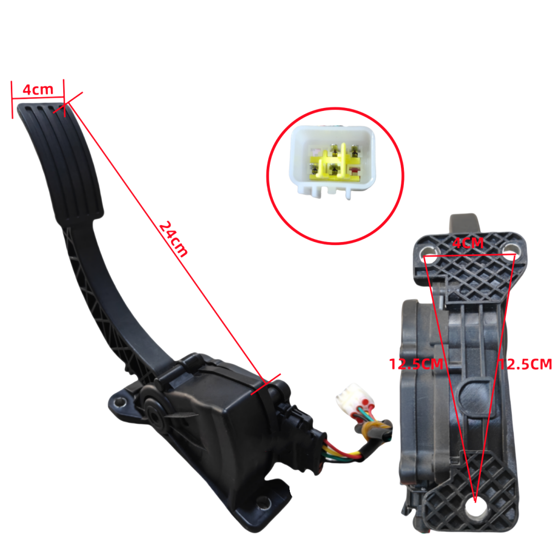 Suspended pedal accelerator