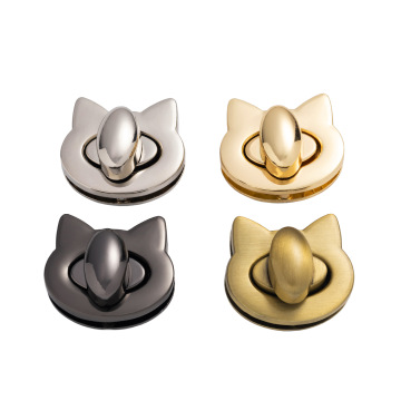 Customizable 30mm Light Gold Alloy Enamel Bag Closure Metal Lock for Handbags, Luggage & Leather Accessories