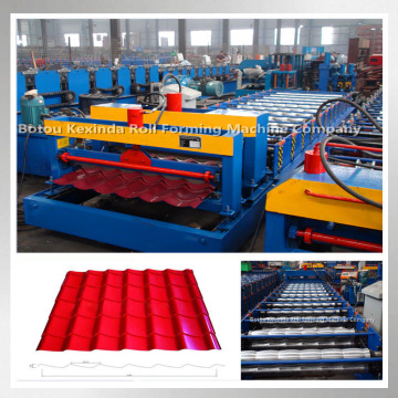 Kexinda 1100 roof tile making machine glazed tile roll forming machine
