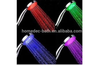 7 colors led hand shower led color changing shower head