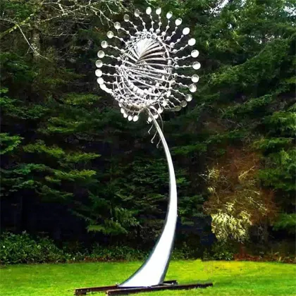 Outdoor Decorative Art Stainless Steel Wind Kinetic Sculpture