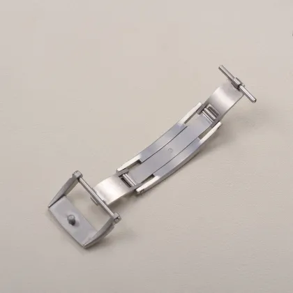 Brand Replacement Butterfly Buckle Clasps in Silver, Black, Rose Gold, and Pink for Richard Mille Watches with 18mm and 20mm Stainless Steel Straps