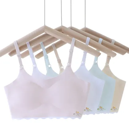 Girls Adjustable Camisoles Trackless Ice Silk Lingerie