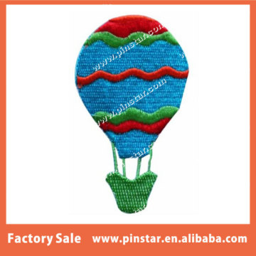 Factory Make High Quality Colorful Hot Balloon Embroidery Patches For Clothes