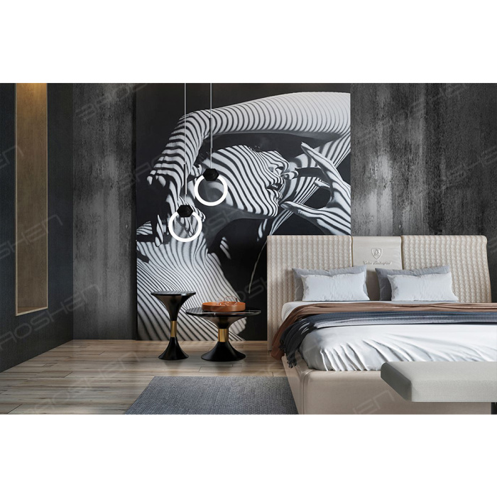 Design de cama de hotel de luxo