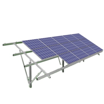 Single Pile PV Solar Panel Support Racking Aluminum Ground Stands for Solar System Mount