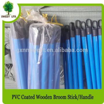 Hot sale wholesale pvc coated natural wooden broom handle mop stick