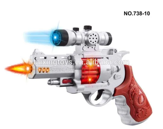 B/O flashing voice gun with light & music