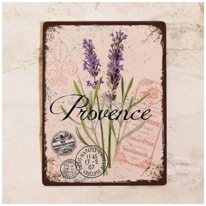 Vintage Tin Paintings of Plants and Flowers for Living Room Decor