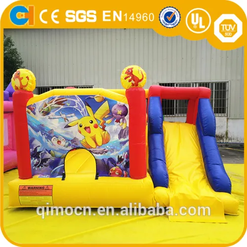 Kids Pikachu Inflatable Bounce Houses,pikachu Jumping Castles,pikachu Bouncy Castle For Sale