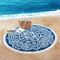 Boho Mandala Jacquard Velours Baumwollrunde Strandtuch