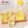 Elegant Glassware Coffee Tea Water Bottles Cups Sets