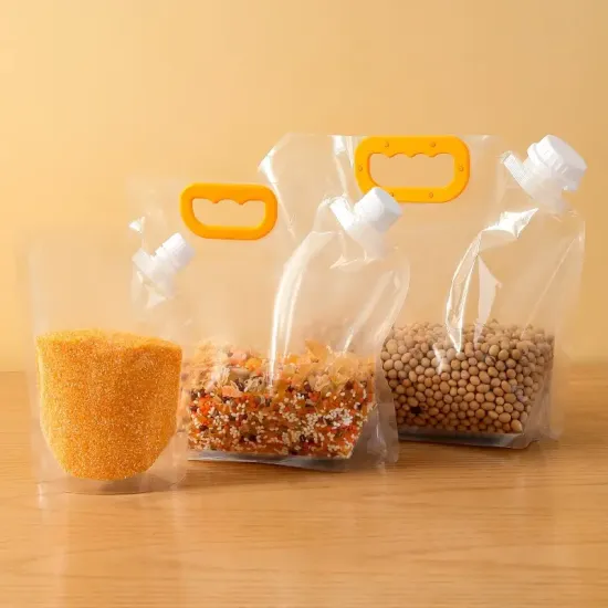 Custom Printed Sealable Plastic Doypack Stand Up Pouch Resealable Zipper Food Grade Packaging Bags