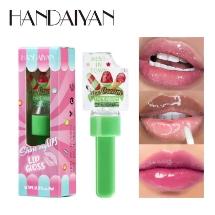 Handaiyan Multi-Functional Lip Care and Moisturizing Lip Oil with Color-Changing Formula for Plump, Nude Makeup Cosmetics