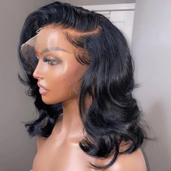 YesWigs Natural Wave HD Full 360 Lace Frontal Wigs Body Wave Raw Brazilian Cuticle Aligned Virgin Human Hair Lace Front Wigs