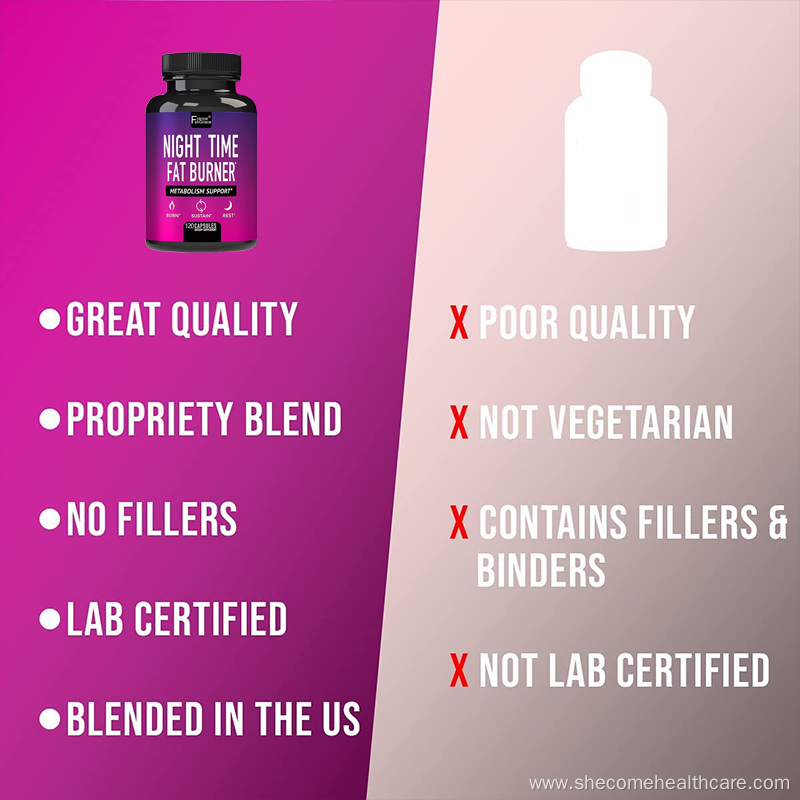 Night Time Fat Burner Supplement for women
