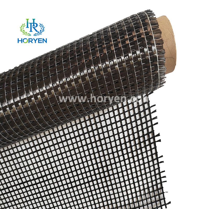 Matériau de tissu de maillage de la grille en fibre de carbone