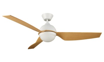 Contemporary Style 3 Solid Wood Blade Ceiling Fan