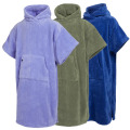 Absorbent Coral Fleece Hooded Changing Poncho Towel