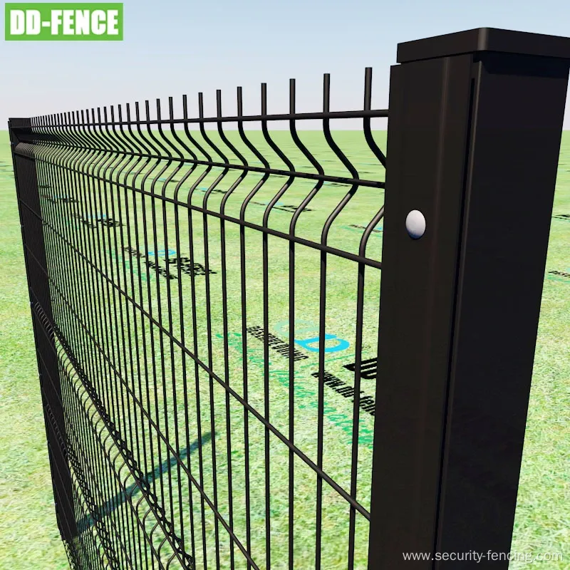 Powder Coated Garden Curved Welded Wire Mesh Fence