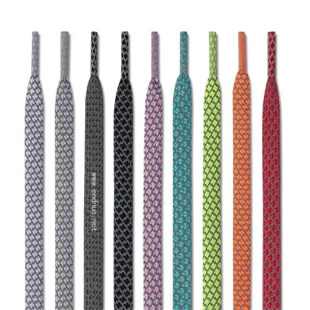 Custom Multicolor Reflective Athletic Safety Shoelaces for High Visibility