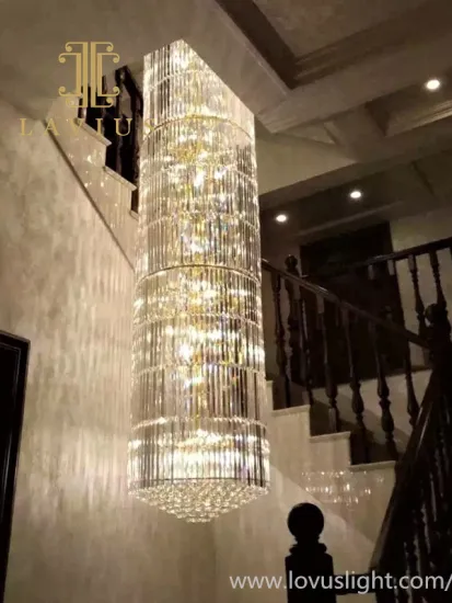 Hot gold custom staircase chandelier Large popular chandelier