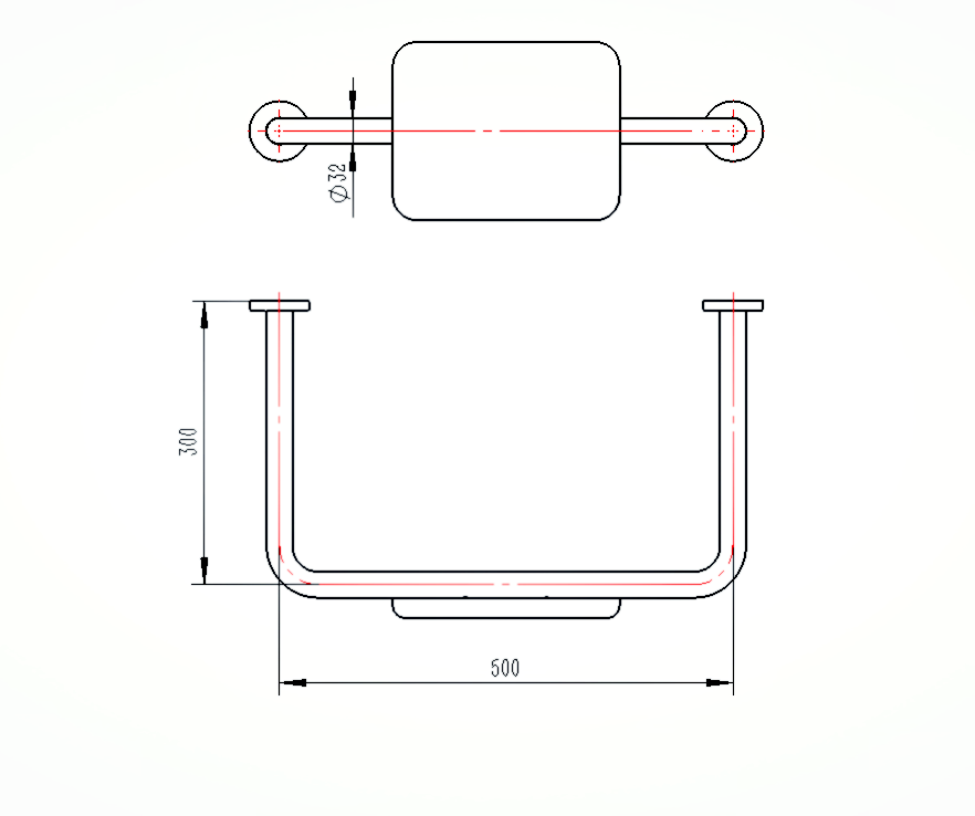 steel back rest rail