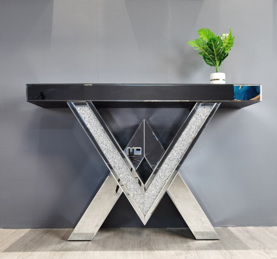 Table de buffet en miroir multifonctionnel