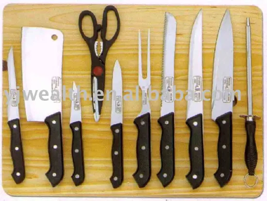 Reasonable price New Arrival 11pcs kitchen knife set