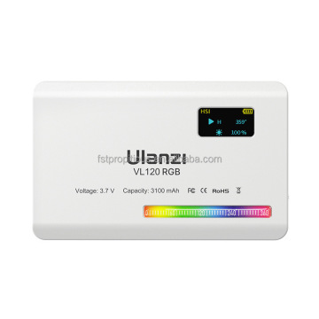 Ulanzi VL120 RGB LED Phone Camera Fill Light - CCT Color Temperature Mode for Photos & Videos