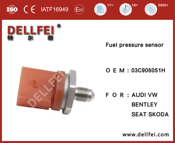 Sensor Tekanan Tinggi Bahan Api 03C906051H untuk Audi, VW, Bentley, Tempat Duduk, Skoda
