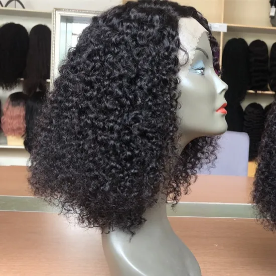 X-TRESS cheap New Appearance Ombre Brown Kinky Curly Natural Hair Wig Virgin Brazilian Human Hair Wig With Baby Hair