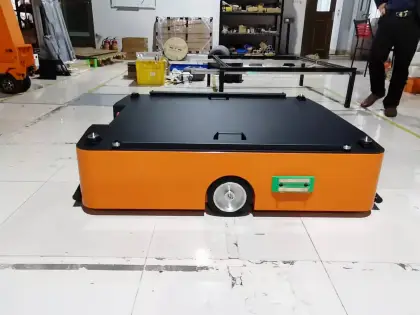 Intelligent QR Code Navigation AGV Robot for Material Handling in Warehouses