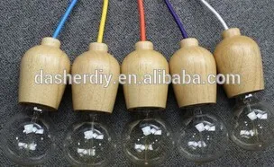 Hot sale wood lamp with edison bulb