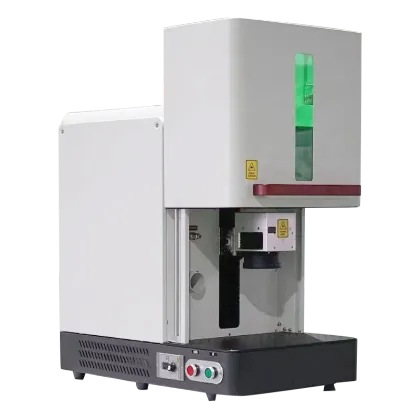 Cabinet-Type Closed Laser Optical Fiber Marking Machine for Metal Lettering