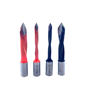 High Quality V-Tipped Full Carbide Through Hole Drill Bit for Woodworking Machines
