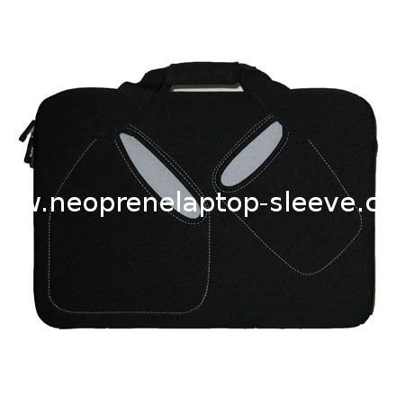 Wacta 15.6" Laptop Sleeve With Handles And 2 Outside Accessory Pockets - Black