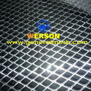 general mesh expanded metal mesh equipment grille mesh, silver and powder coated