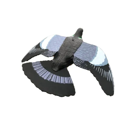 Realistic Plastic Flying Hunting Pigeon Decoy with Foam Wing and Landing Tail for Outdoor EVA