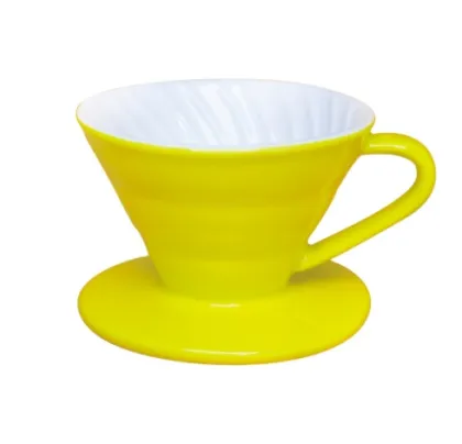 Pour over v60 filter cup coffee ceramic dripper