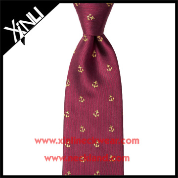 Casual Perfect Knot 100% Handmade Silk Woven Anchor Tie Mens