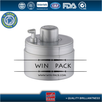35g plastic airless jar ,grey color airless jar with special pump,airless cream jar manufacturer,free samples